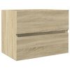 vidaXL Bathroom Furniture Set Sonoma oak and white