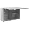 vidaXL Bathroom Wall Cabinet Grey Sonoma Engineered Wood Medium