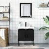 vidaXL Bathroom Cabinet Set Black