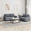 vidaXL Sofa Set Dark grey Velvet, metal, plywood 2-Seater Loveseat