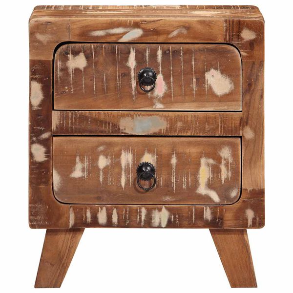 vidaXL Bedside Cabinet Multicolour Solid reclaimed wood Small
