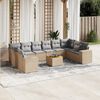 vidaXL Garden Sofa Set Beige