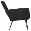 vidaXL Armchair Black Velvet, Metal, Plywood Standard Ergonomic