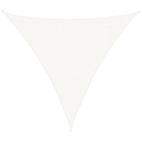 vidaXL Sunshade White HDPE Large Sunshade Triangular Modern