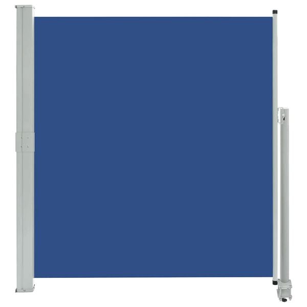 vidaXL Side Awning Blue Polyester with PU coating 55.1 x 118.1 in