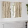 vidaXL Curtain with Curtains 2 pcs Cream 55.1" x 55.1" Velvet