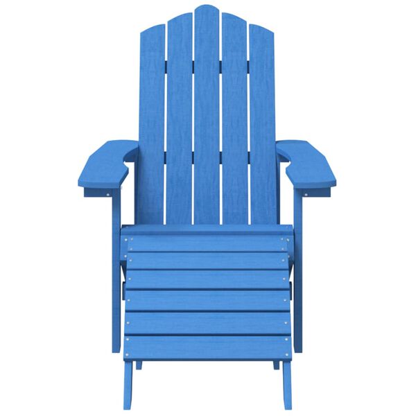 vidaXL Garden Chair Aqua Blue HDPE Standard Detachable
