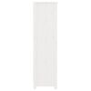 vidaXL Book Cabinet White Solid pinewood Medium Book Cabinet