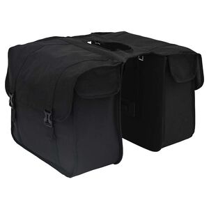 vidaXL Bicycle Bag Black 40 x 18.5 x 35 cm Polyester