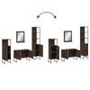 vidaXL Bathroom Cabinet Set Brown oak