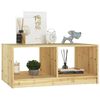 vidaXL Coffee Table Natural Wood Solid Firwood Medium Coffee Table