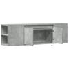 vidaXL TV Wall Cabinet Concrete Gray Engineered Wood Medium