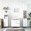 vidaXL Bathroom Cabinet White Engineered Wood Standard Adjustable Feet