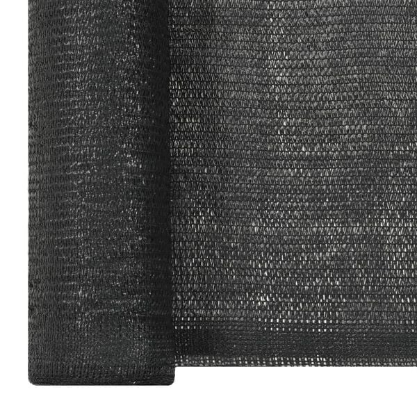 vidaXL Privacy Net HDPE 4.9'x32.8' Black