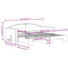vidaXL Daybed With Trundle Dark Grey