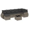 vidaXL Garden Sofa Set Grey