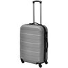 vidaXL Three Piece Hardcase Trolley Set Silver 17.9"/21.7"/26"