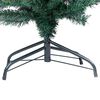 vidaXL Slim Artificial Christmas Tree Green PVC, steel 94.5 in
