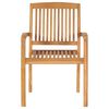 vidaXL Garden Chair Set of 2 Teak wood Solid Teak Wood Medium