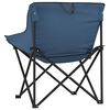 vidaXL Camping Chair Blue Steel Compact Foldable Camping Chair