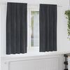 vidaXL Blackout Curtains 2 pcs Light Grey 55.12 x 68.90 in Velvet