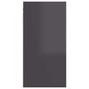 vidaXL TV Cabinet Set of 2 High gloss grey Engineered wood Wall mounting