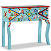 vidaXL Console Table Multicolor (Blue tone) Solid Mango Wood Small
