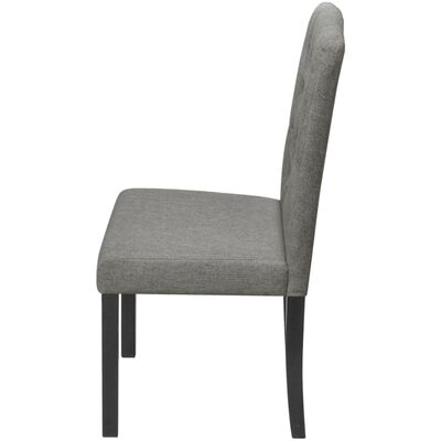vidaXL Dining Chairs 4 pcs Gray Fabric