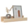vidaXL Wall Shelf Natural Wood Solid Pine Wood 19.7 in x 4.7 in x 3.5 in