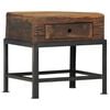 vidaXL Bedside Cabinet Natural and Black
