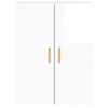 vidaXL Wall Mounted Cabinet Set of 2 High Gloss White