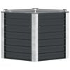 vidaXL Raised Bed Anthracite Galvanized Steel 50.8x50.8x30.3 in