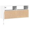 vidaXL TV Wall Cabinet White Engineered Wood Medium TV Wall Cabinet