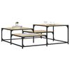 vidaXL Coffee Table Sonoma Oak Engineered wood, Metal Large