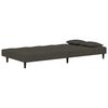 vidaXL Sofa Bed Dark Grey Velvet (100% polyester), wood, plastic 2-seater
