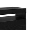 vidaXL TV Cabinet Black Oak 23.62 x 13.78 x 15.75 in Engineered Wood