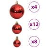 vidaXL Christmas Bauble Set of 100 Wine Red Polystyrene Small