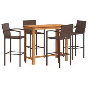vidaXL Garden Bar Set Brown