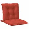 vidaXL Lowback Chair Cushion Set of 6 Melange red