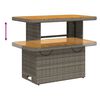 vidaXL Garden Lounge Set Grey and Brown PE Rattan Large