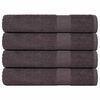 vidaXL Sauna Towel Set of 4 Anthracite 100% Cotton 31.5 x 78.7 in