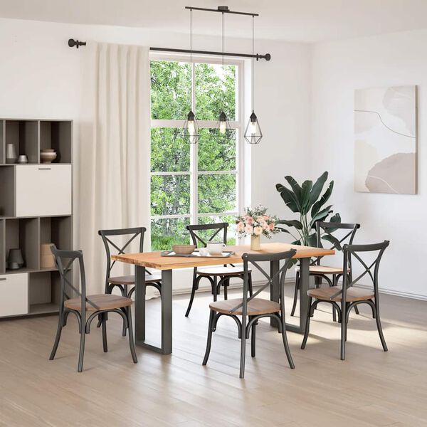 vidaXL Coffee Table Leg Set of 2 Anthracite Powder-coated steel