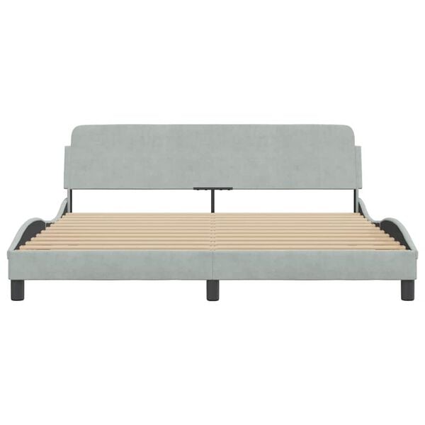 vidaXL Bed Frame Light Grey