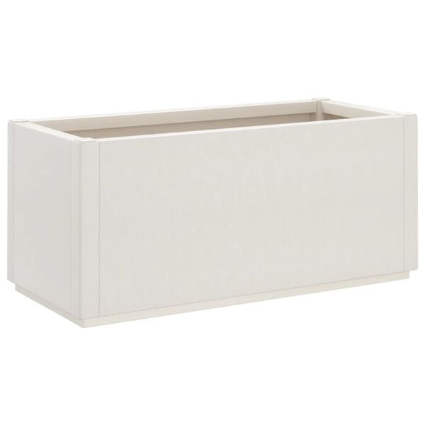 vidaXL Garden Planter White Polypropylene Medium Durable Planter