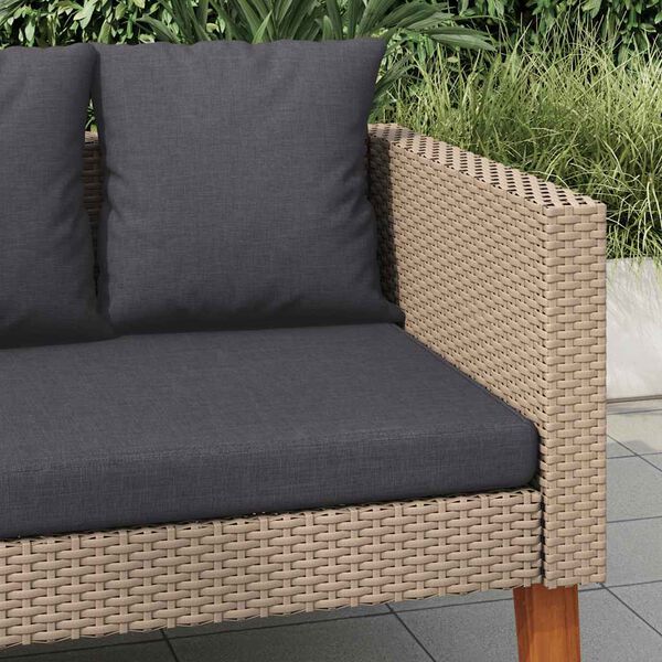 vidaXL Garden Sofa Beige