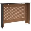 vidaXL Radiator Cover Black 44.1"x7.5"x32.1" MDF