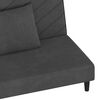 vidaXL Sofa Bed Dark Gray Velvet (100% polyester), wood, plastic 2-Seater