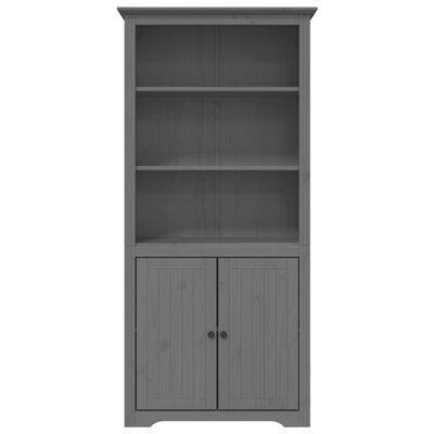 vidaXL Bookcase BODO Gray 31.5"x15.7"x67.7" Solid Wood Pine