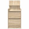 vidaXL Bedside Cabinet Sonoma Oak Engineered Wood Medium Bedside Cabinet