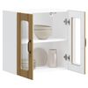 vidaXL Kitchen Wall Cabinet Artisan Oak Engineered wood and Glass Medium